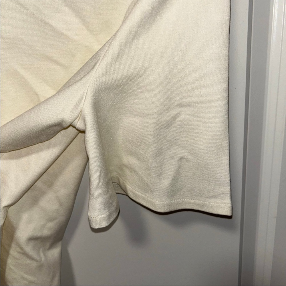 Ann Taylor Cream Short Sleeve Top - Picture 5 of 6